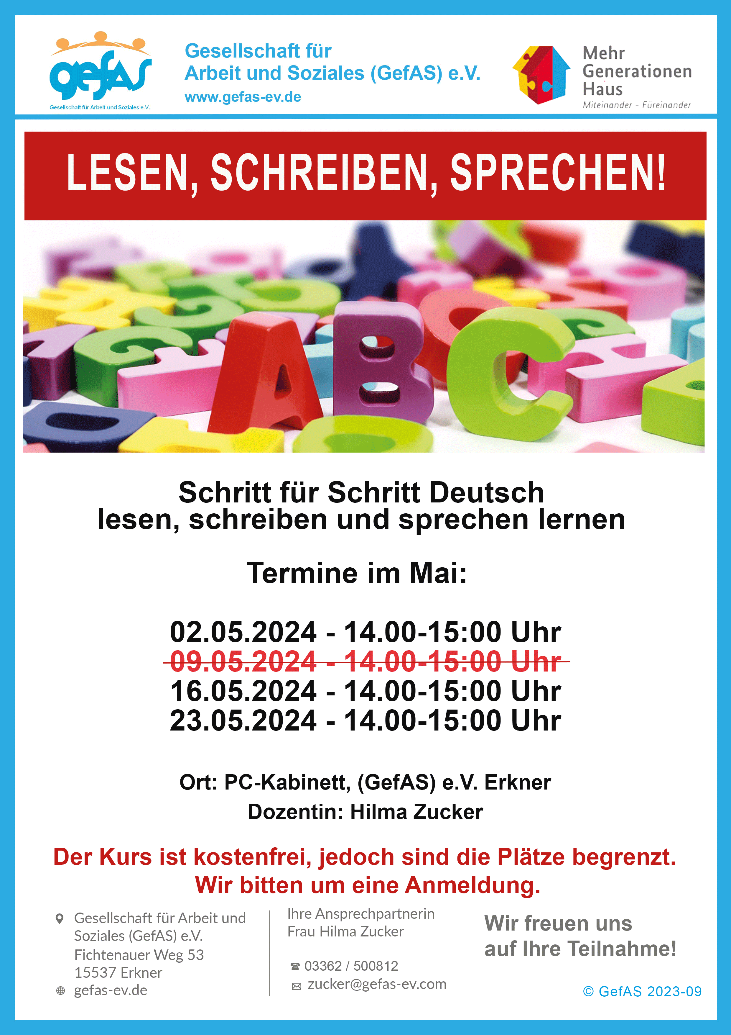 Deutschkurs im Erker