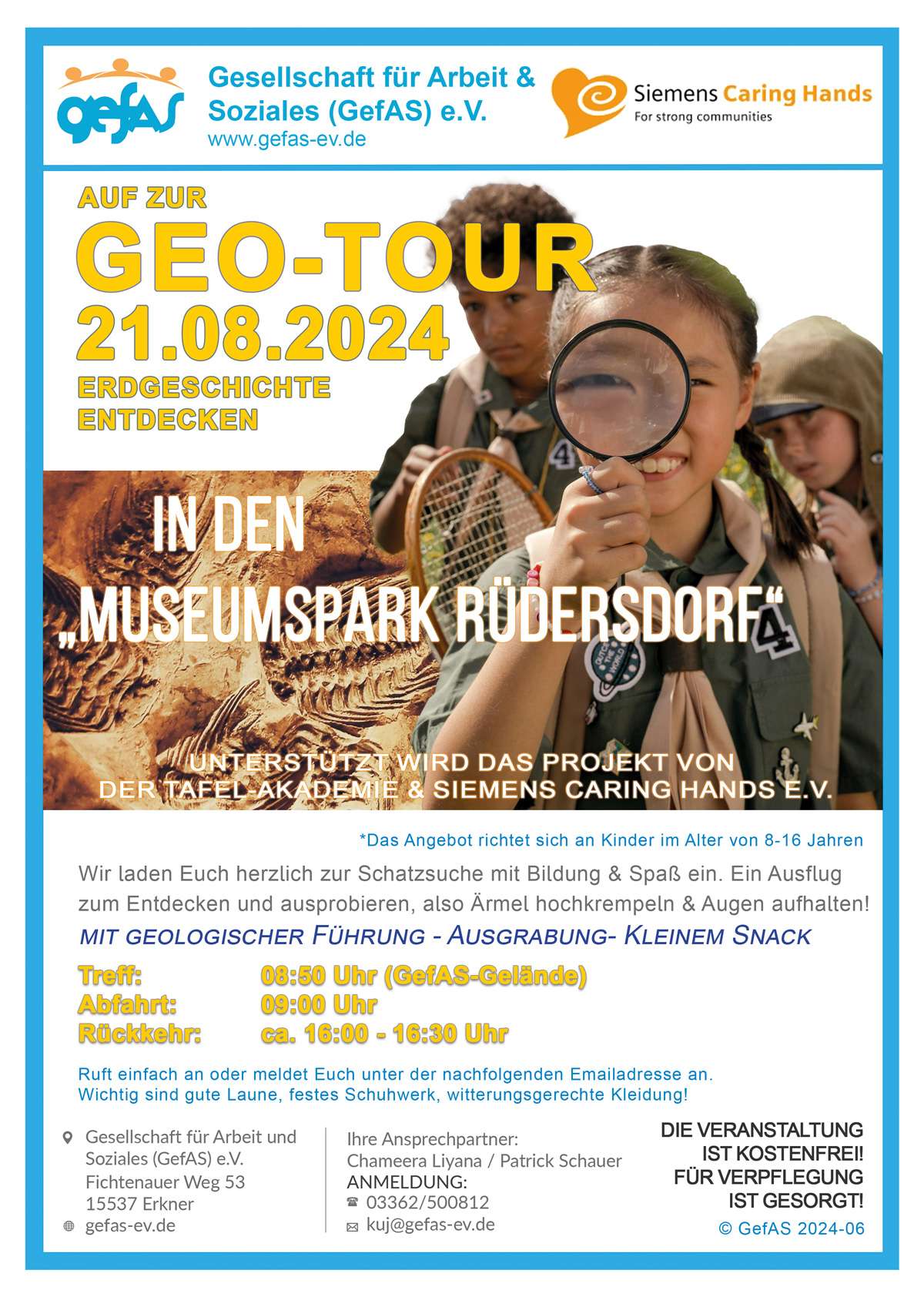 Geotour-Museumspark Junge Forscher AUFGEPASST!