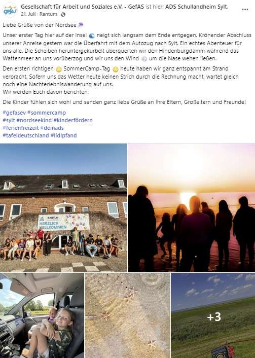 Nordseeinsel Sylt ADS Schullandheim