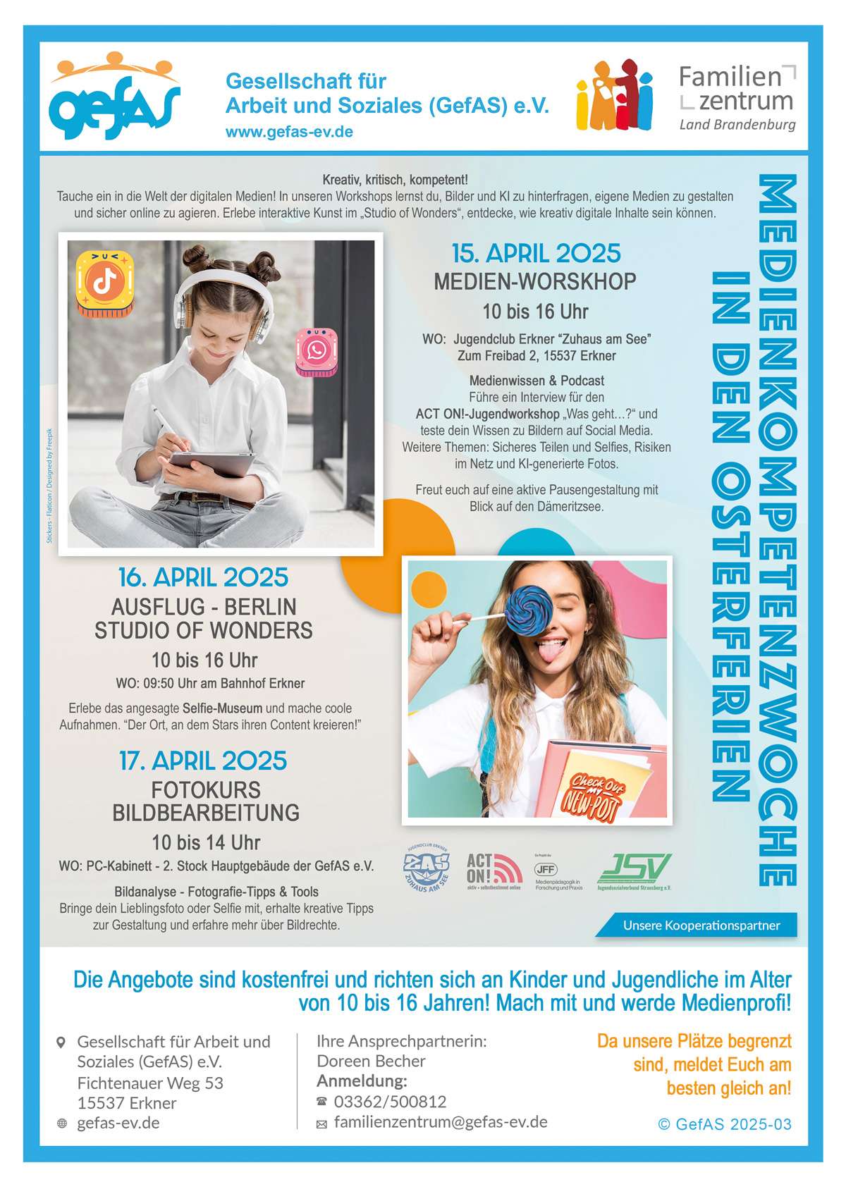 Medienkompetenzwoche Osterferien Programm