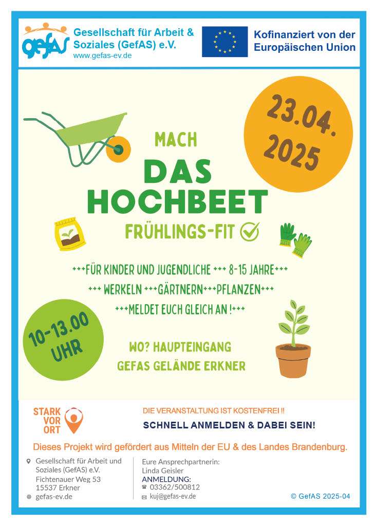 Mach mit uns das Hochbeet startklar!