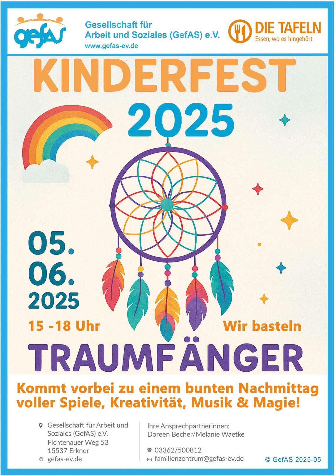 Kinderfest der GefAS 2025 - Traumfänger basteln