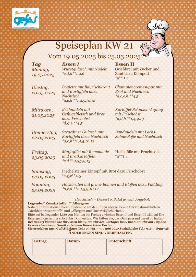 Speiseplan