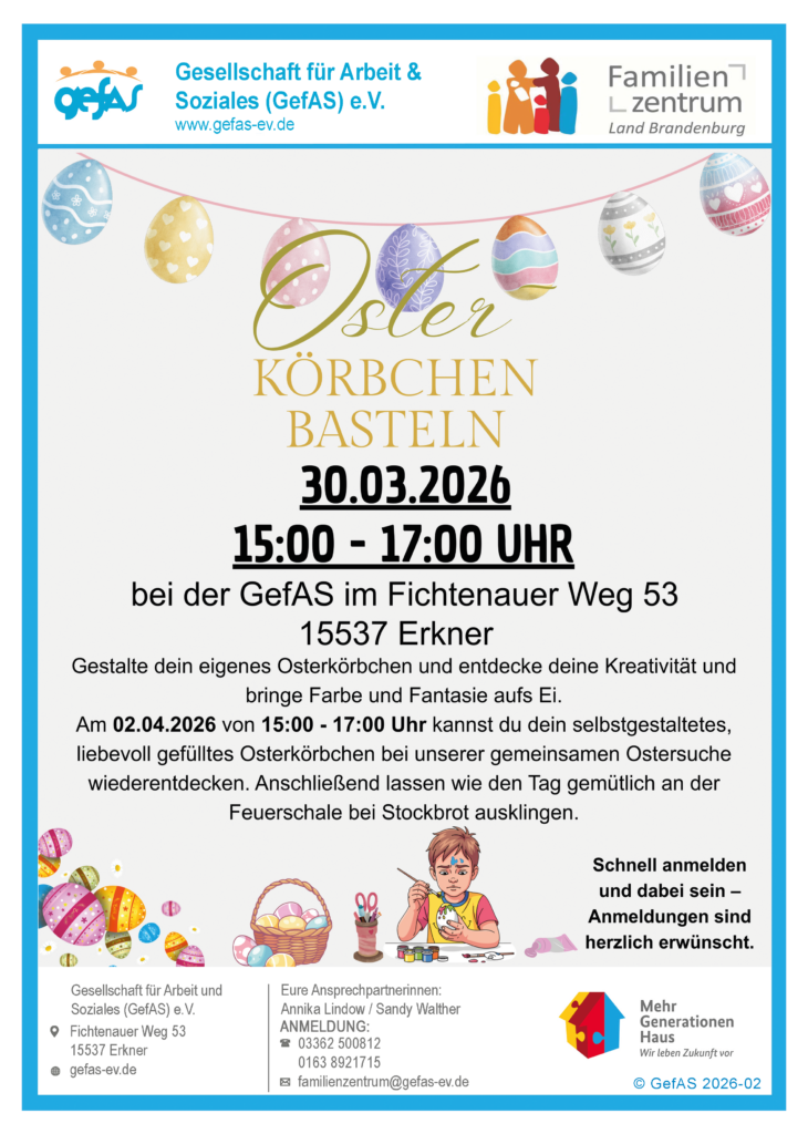 Gemeinsam kreativ – Osterfreude für die ganze Familie!