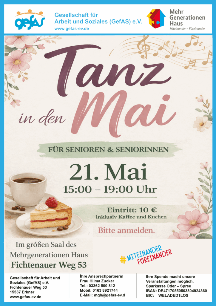 Tanz-im-Mai-Flyer in Erkner, 21.05.2026