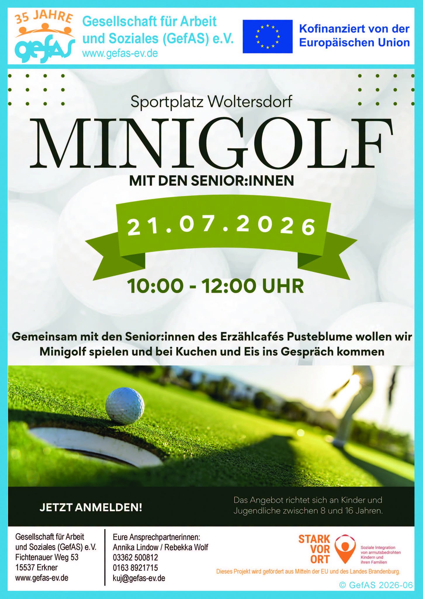 Minigolf verbindet Generationen