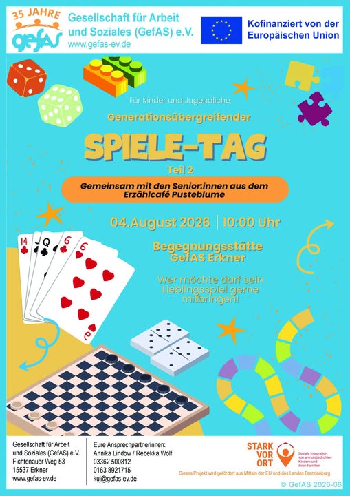 Generationen verbinden- Spiel für Spiel!